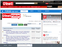 Tablet Screenshot of forum.telecharger.01net.com